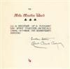 ROGERS, BRUCE. Manuscript gift book titled October Song.